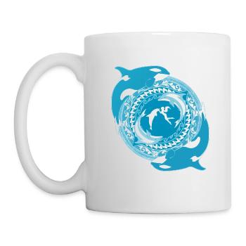 Fille de Poséidon - Mug blanc - blanc - Gauche