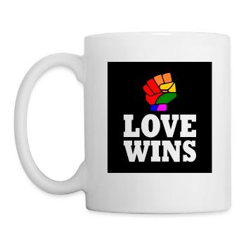 Love wins - Mug - white - Left