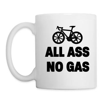 Cycliste All Ass No Gas - Mug blanc - blanc - Gauche
