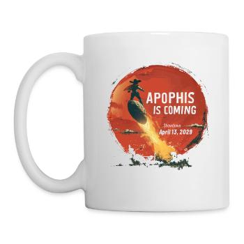 Apophis 13.04.2029 / Objet interstellaire 99942 - Mug blanc - blanc - Gauche