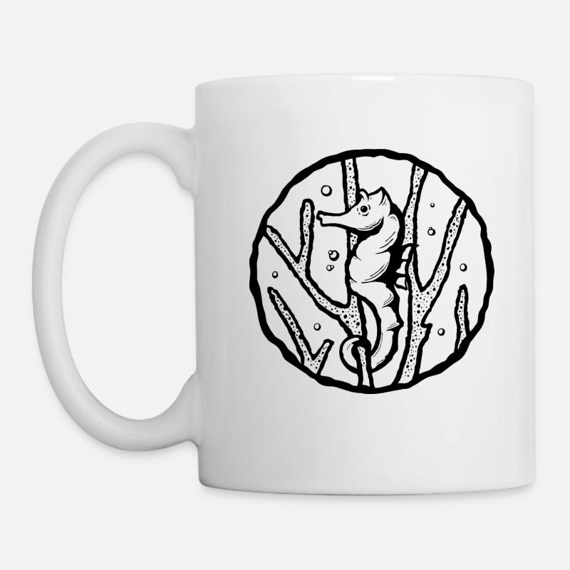 hippocampe - Mug blanc - blanc
