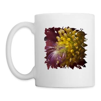 Pasque flower is used in folk medicine - Mug - white - Left