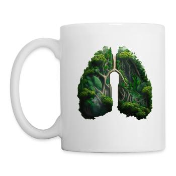 Man needs the jungle as a green lung - Mug - white - Left