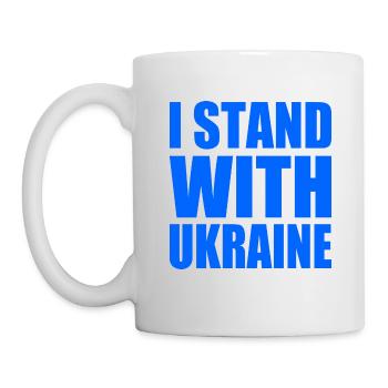 I stand with ukraine - Tasse - Weiß - Links