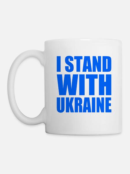 I stand with ukraine - Mug blanc - blanc