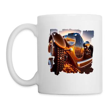 Classic car events are popular with classic car enthusiasts - Mug - white - Left