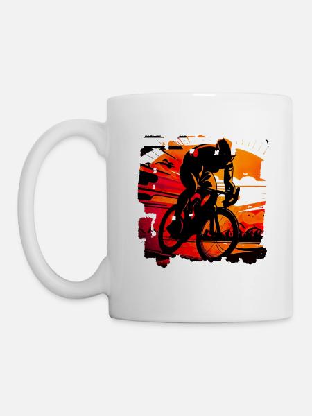 Es gibt verschiedene Arten von Radrennen - Tasse - Weiß