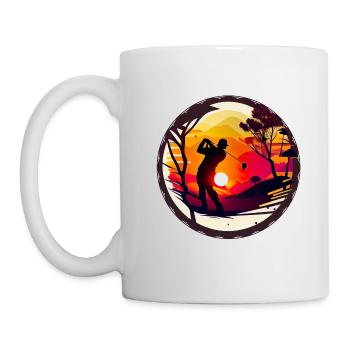 Golf ist für viele Menschen eine Leidenschaft - Tasse - Weiß - Links