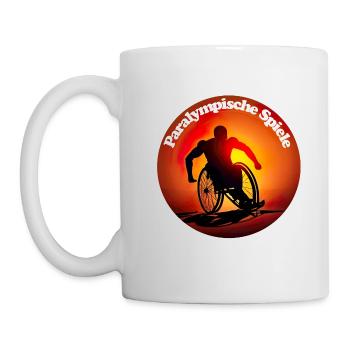 Paralympische Spiele für Athleten mit Hindernissen - Tasse - Weiß - Links
