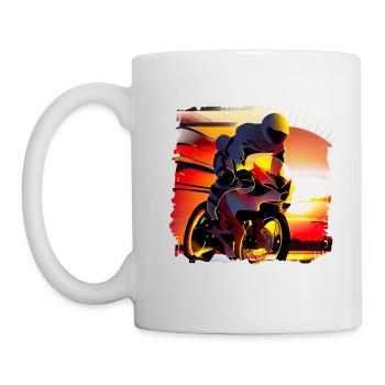 Motorcycle racing is an exciting motorsport - Mug - white - Left