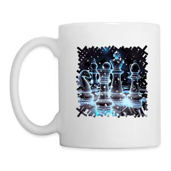 Chess is a lifelong passion - Mug - white - Left