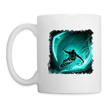 Kitesurfing requires endurance and skill - Mug - white - Left