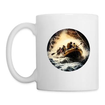 Rafting ist ein toller Teamsport - Tasse - Weiß - Links