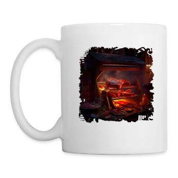 When grilling I get meat cravings - Mug - white - Left