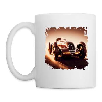 Classic Autorennen ist ein aufregendes Erlebnis - Tasse - Weiß - Links