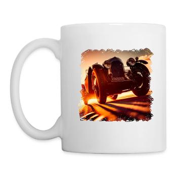 Classic car racing is an exciting experience - Mug - white - Left