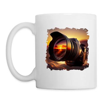 Digital cameras easy to use - Mug - white - Left