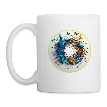 Ein Schmetterlingsschwarm ist etwas Besonderes - Tasse - Weiß - Links