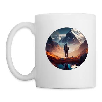 Randonnées en montagne - Mug blanc - blanc - Gauche