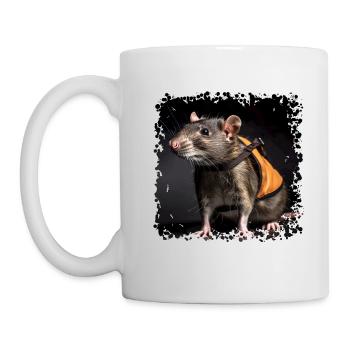 Wer Ratten hat, hat keine Mäuse! - Tasse - Weiß - Links