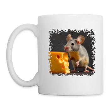 Mice with cheese is a cliché - Mug - white - Left