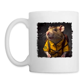 Ratten können Minen erschnüffeln - Tasse - Weiß - Links