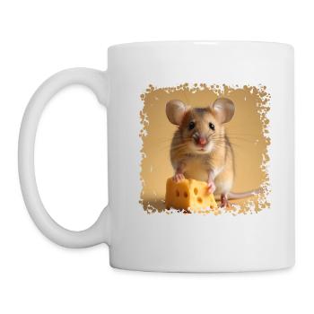 Mice do not feed on cheese - Mug - white - Left
