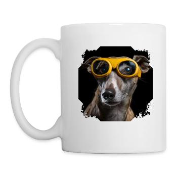 Dog with glasses - Mug - white - Left