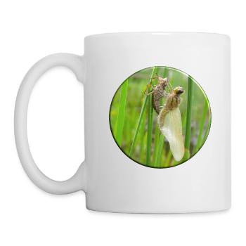 Metamorphose heißt das Zauberwort bei den Insekten - Tasse - Weiß - Links