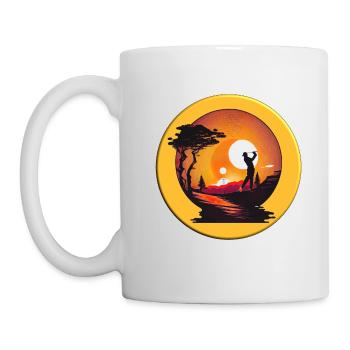 Golf ball, with as few shots as possible into the hole - Mug - white - Left