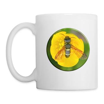 Insektenmimikry ist eine Tarnstrategie - Tasse - Weiß - Links