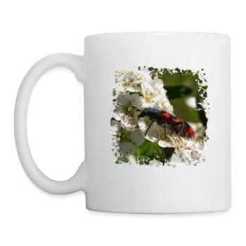 The bee beetle or beewolf is a predatory insect - Mug - white - Left