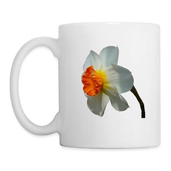 La jonquille est une fleur printanière - Mug blanc - blanc - Gauche