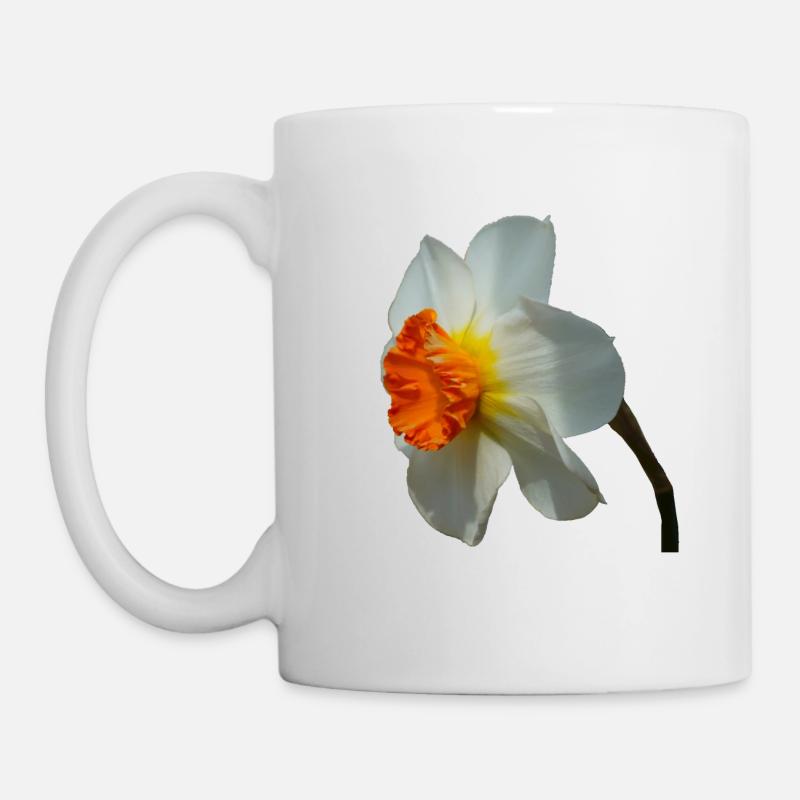 La jonquille est une fleur printanière - Mug blanc - blanc