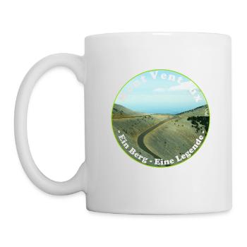 Mit dem Fahrrad über den Mont Ventoux - Tasse - Weiß - Links
