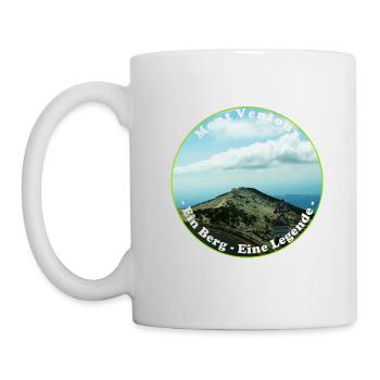 Der Mont Ventoux, langer Anstieg und lange Abfahrt - Tasse - Weiß - Links
