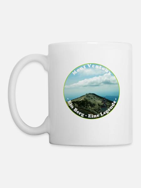 Der Mont Ventoux, langer Anstieg und lange Abfahrt - Tasse - Weiß