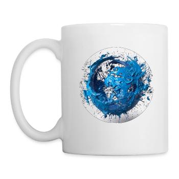 Save the blue planet before it's too late - Mug - white - Left
