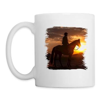 Reiten ist eine alte Tradition - Tasse - Weiß - Links
