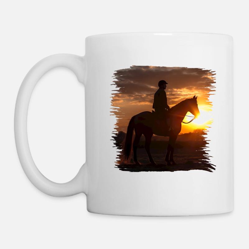 Reiten ist eine alte Tradition - Tasse - Weiß