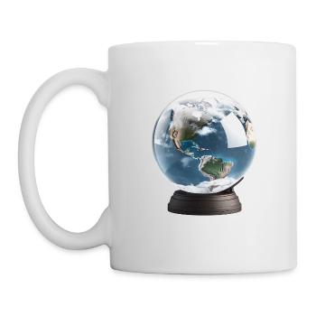 Gefangen in einer Schneekugel - Tasse - Weiß - Links