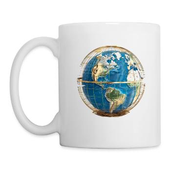 Nous sommes piégés dans la cage dorée - Mug blanc - blanc - Gauche