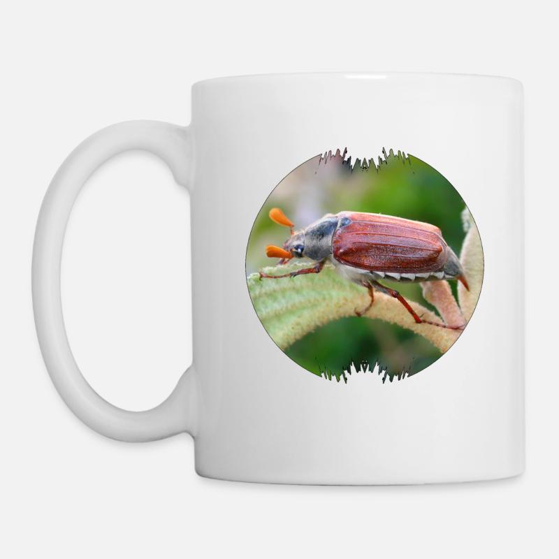 Der Maikäfer ist ein auffälliger Geselle - Tasse - Weiß