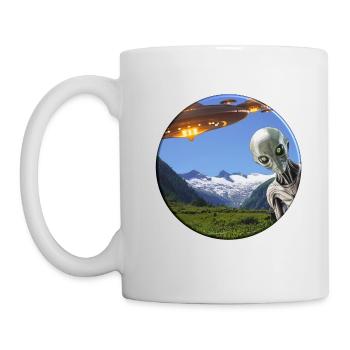 What - there are reports of UFO sightings? - Mug - white - Left