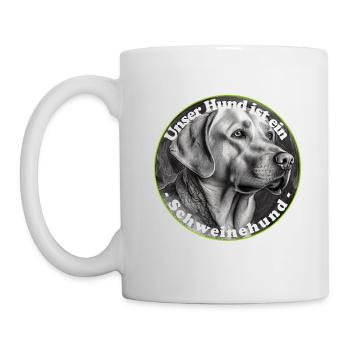 Den inneren Schweinehund besiegen - Tasse - Weiß - Links
