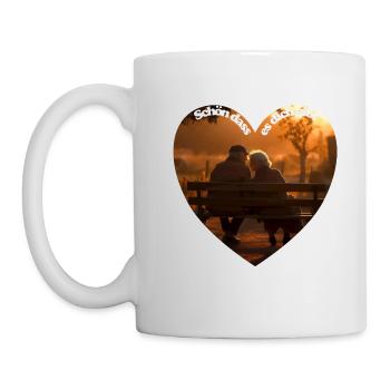 Schön, dass es dich gibt - Tasse - Weiß - Links