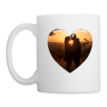 Lieben und geliebt werden sind wunderbare Gefühle - Tasse - Weiß - Links