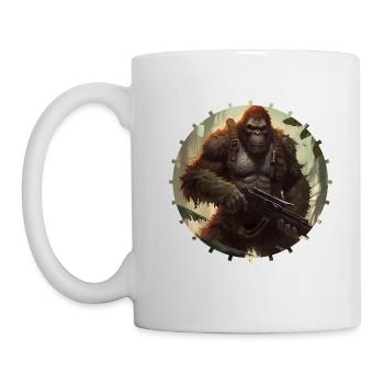 Give weapons to the monkeys - Mug - white - Left