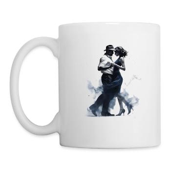 La danse combine musique, mouvement et émotions - Mug blanc - blanc - Gauche
