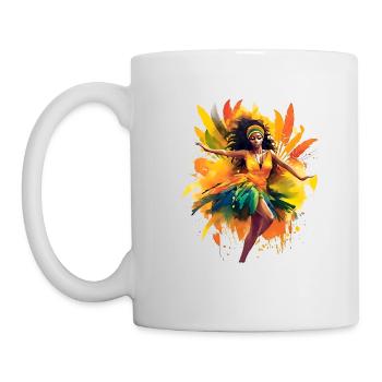 Le carnaval de Rio de Janeiro est largement connu - Mug blanc - blanc - Gauche